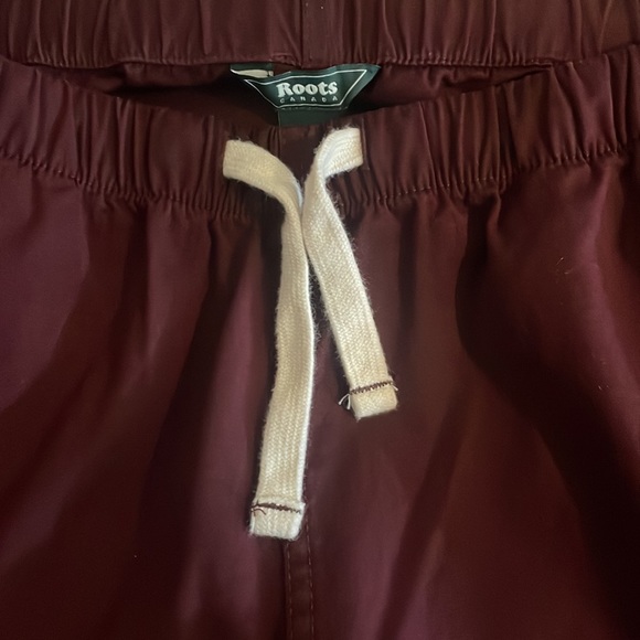 Roots Burgundy Pull On Ankle Pants Size Small - Picture 14 of 15